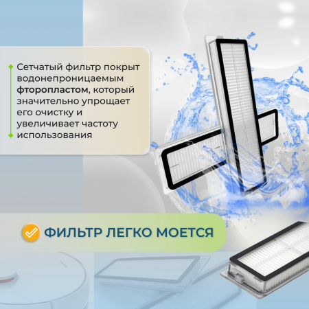 Фильтры для робота-пылесоса Roborock S6 MaxV, 2 штуки